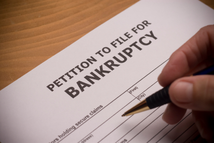 What should you do if your tenant files for bankruptcy?